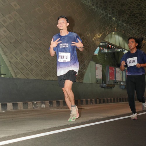 Race photo from KEMLU RUN 2026