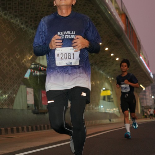 Race photo from KEMLU RUN 2026