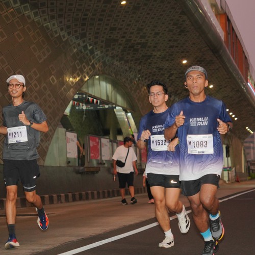 Race photo from KEMLU RUN 2026