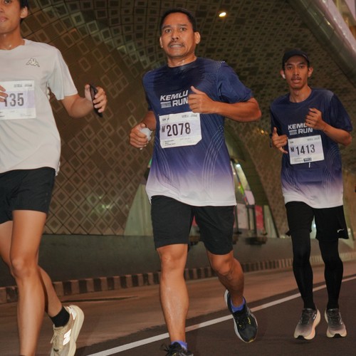 Race photo from KEMLU RUN 2026