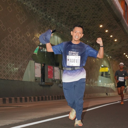 Race photo from KEMLU RUN 2026