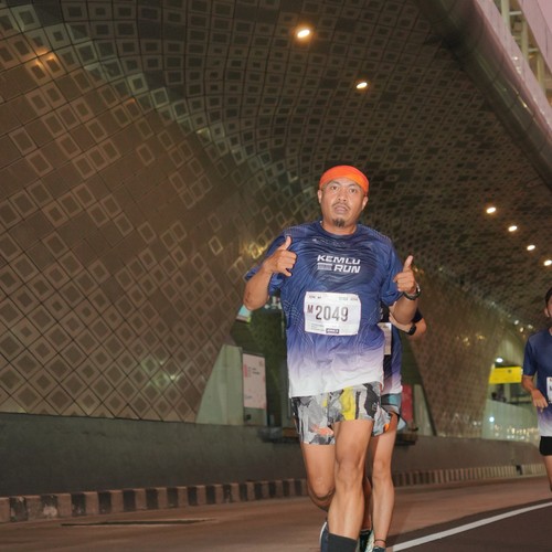 Race photo from KEMLU RUN 2026