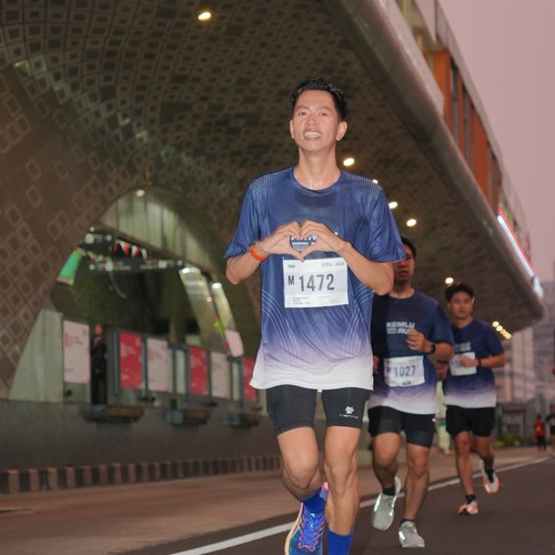 Race photo from KEMLU RUN 2026
