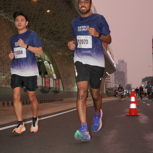 Race photo from KEMLU RUN 2026