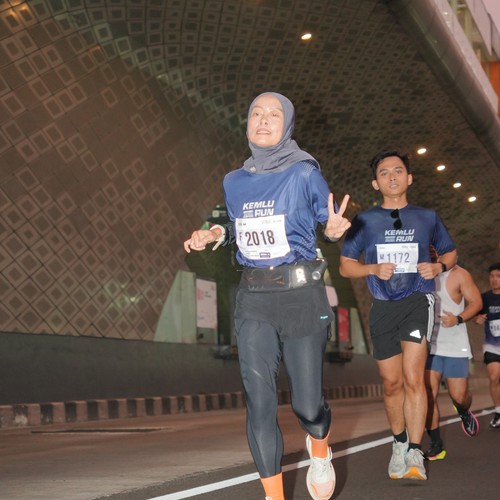 Race photo from KEMLU RUN 2026