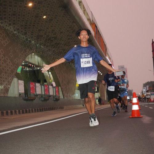 Race photo from KEMLU RUN 2026