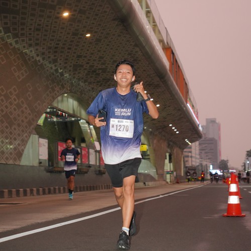 Race photo from KEMLU RUN 2026