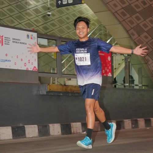 Race photo from KEMLU RUN 2026