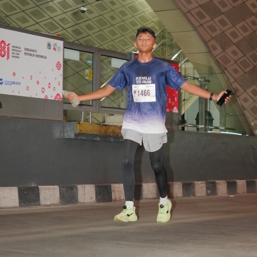 Race photo from KEMLU RUN 2026