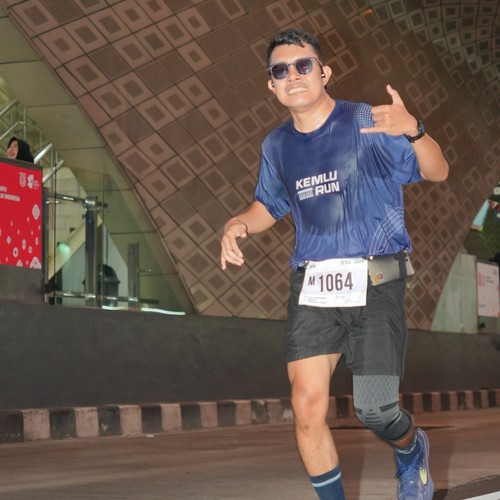 Race photo from KEMLU RUN 2026