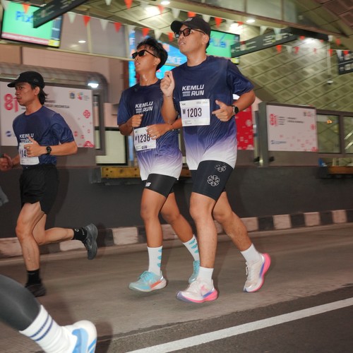 Race photo from KEMLU RUN 2026