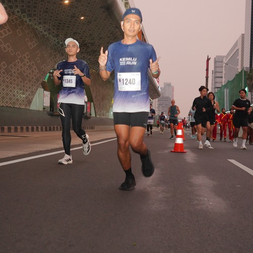 Race photo from KEMLU RUN 2026
