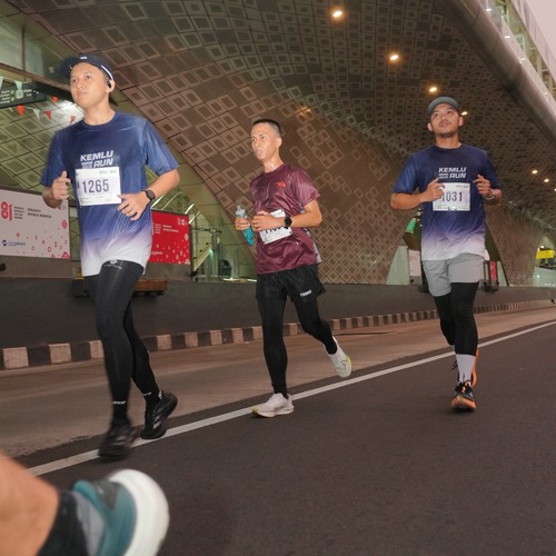 Race photo from KEMLU RUN 2026