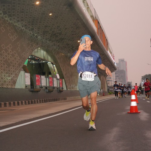 Race photo from KEMLU RUN 2026