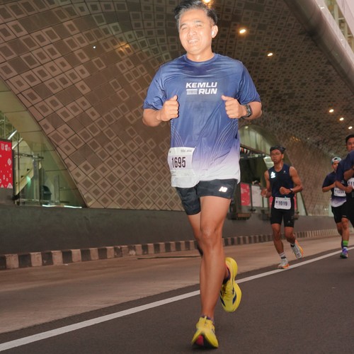 Race photo from KEMLU RUN 2026