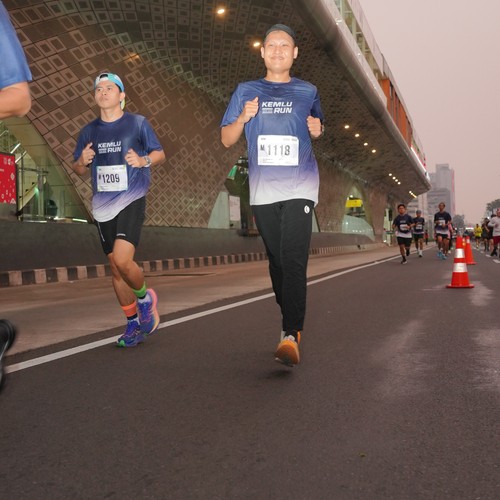 Race photo from KEMLU RUN 2026