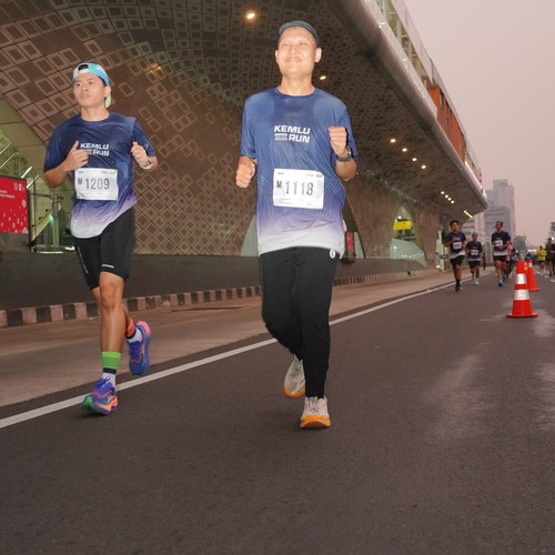 Race photo from KEMLU RUN 2026
