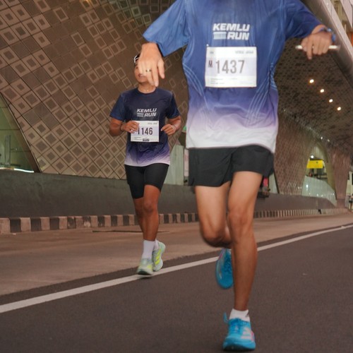 Race photo from KEMLU RUN 2026