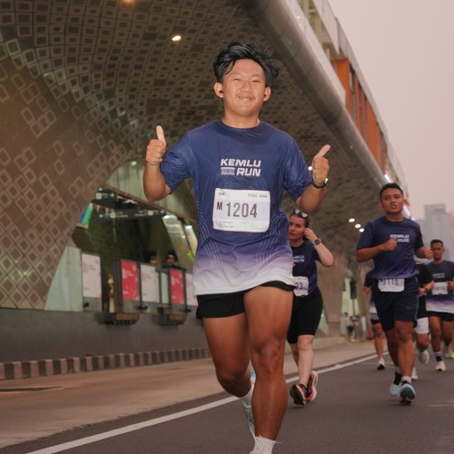 Race photo from KEMLU RUN 2026