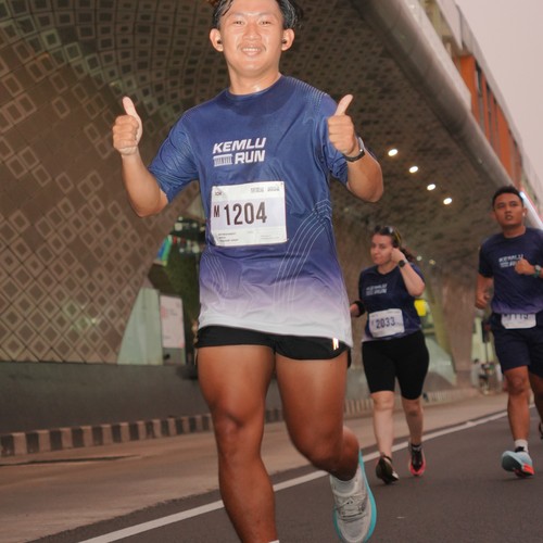 Race photo from KEMLU RUN 2026