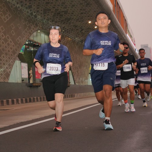 Race photo from KEMLU RUN 2026
