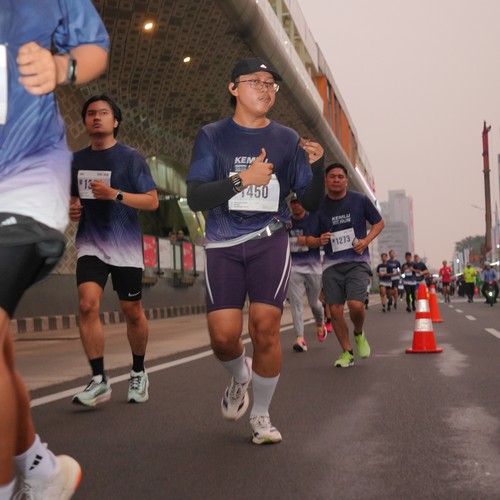 Race photo from KEMLU RUN 2026