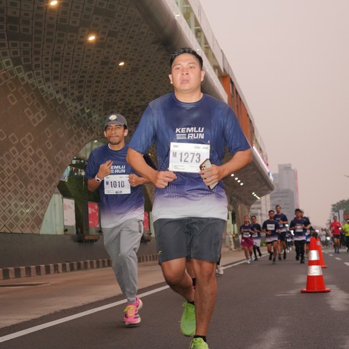 Race photo from KEMLU RUN 2026