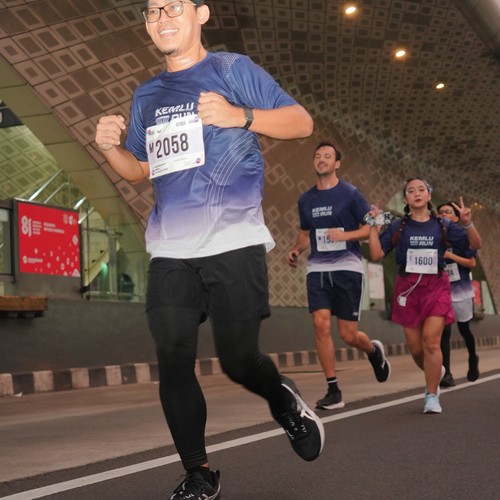 Race photo from KEMLU RUN 2026