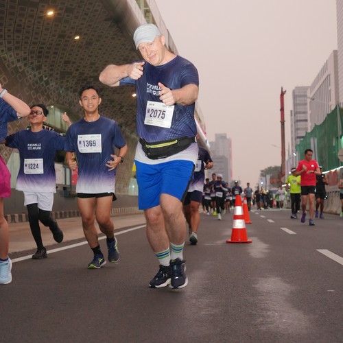 Race photo from KEMLU RUN 2026