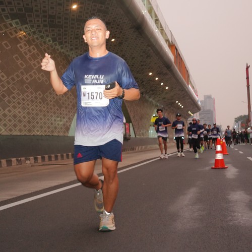 Race photo from KEMLU RUN 2026