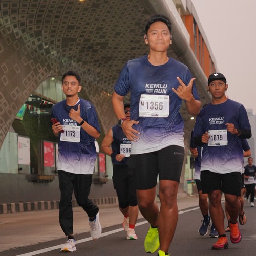 Race photo from KEMLU RUN 2026