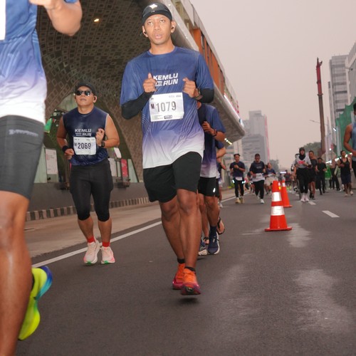 Race photo from KEMLU RUN 2026