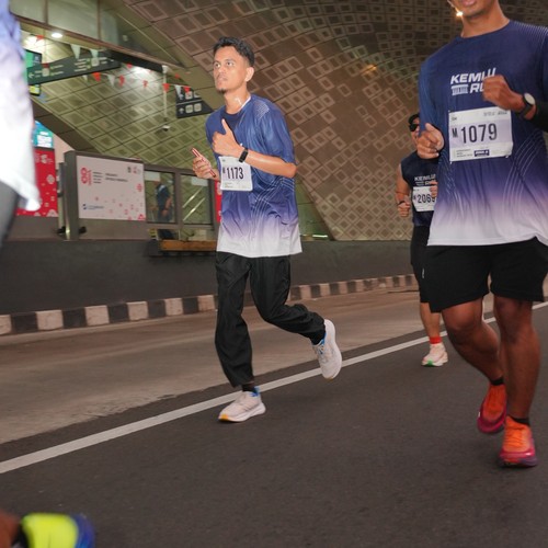 Race photo from KEMLU RUN 2026