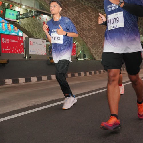 Race photo from KEMLU RUN 2026