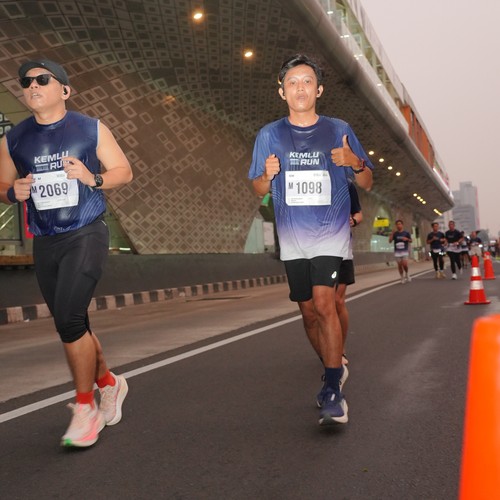 Race photo from KEMLU RUN 2026