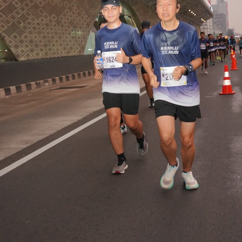 Race photo from KEMLU RUN 2026