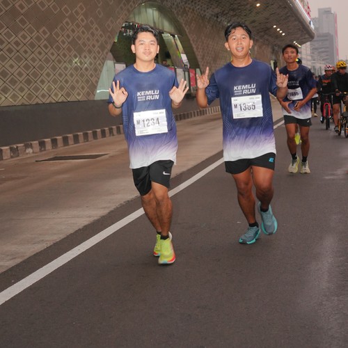Race photo from KEMLU RUN 2026