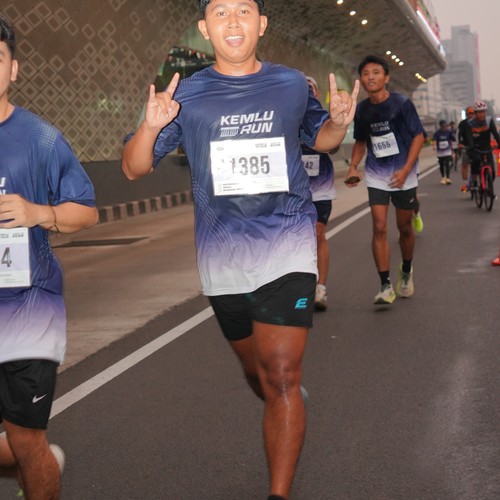 Race photo from KEMLU RUN 2026