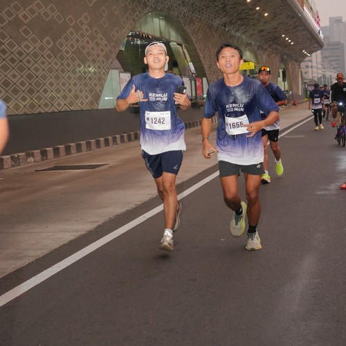 Race photo from KEMLU RUN 2026