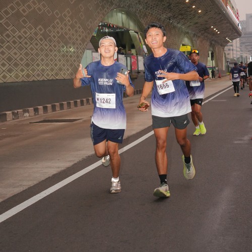 Race photo from KEMLU RUN 2026