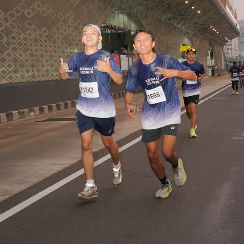 Race photo from KEMLU RUN 2026