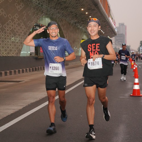 Race photo from KEMLU RUN 2026