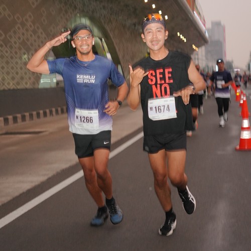 Race photo from KEMLU RUN 2026