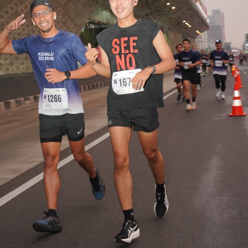 Race photo from KEMLU RUN 2026