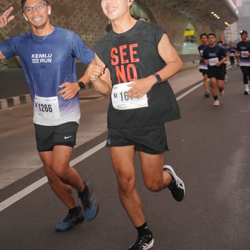 Race photo from KEMLU RUN 2026