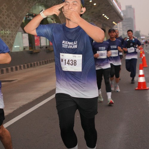 Race photo from KEMLU RUN 2026