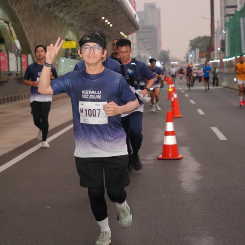 Race photo from KEMLU RUN 2026