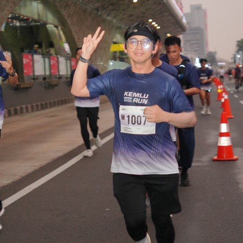 Race photo from KEMLU RUN 2026