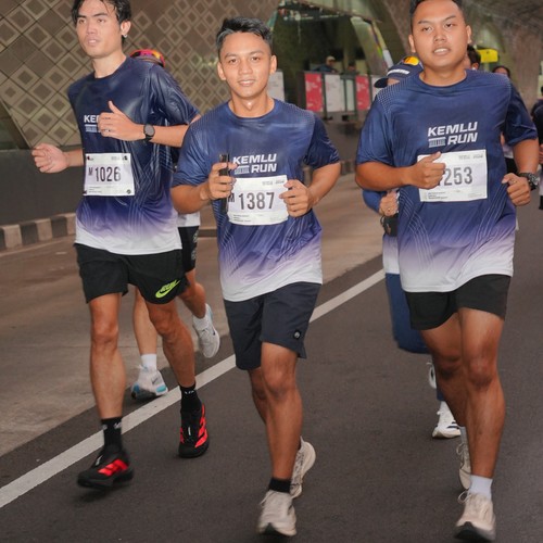 Race photo from KEMLU RUN 2026