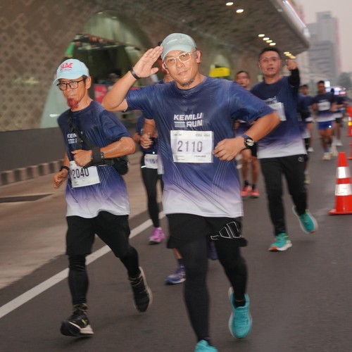 Race photo from KEMLU RUN 2026